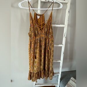 Mustard Boho Dress
